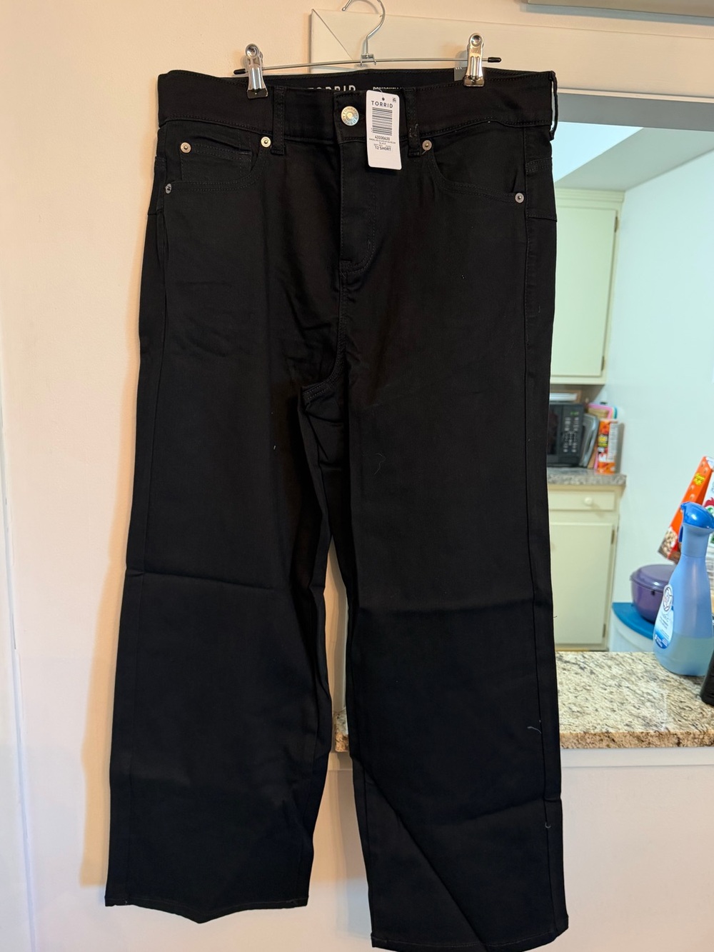 Torrid Black Bombshell High-Rise Wide-Leg Jeans